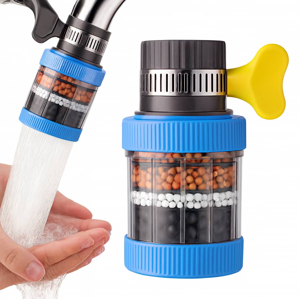 Filtre Purificateur d’Eau pour Robinet – Triple Filtration Minérale