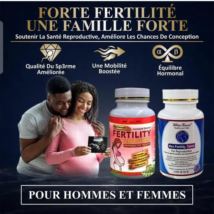 🧔‍♂️ WinsTown® Men Fertility Tablet – Complément pour Fertilité Masculine (60 Comprimés