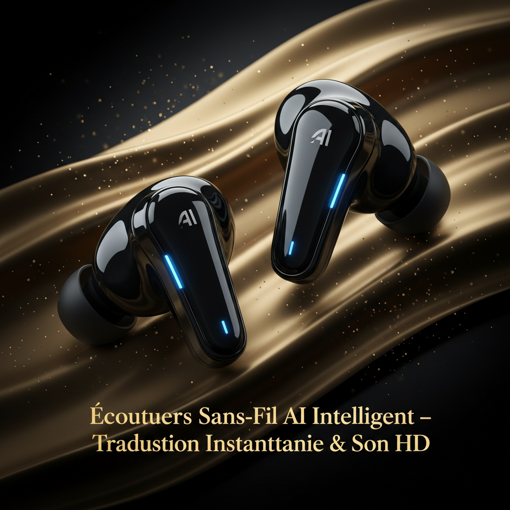 Écouteurs Sans-Fil AI Intelligent – Traduction Instantanée & Son HD